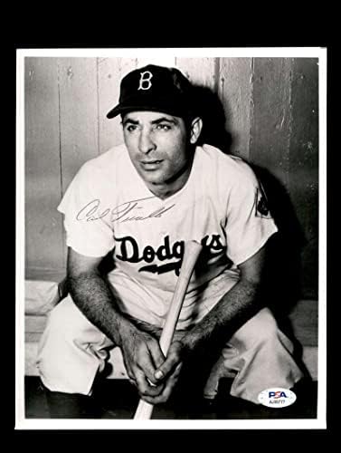 Carl Furillo PSA DNA חתום 8x10 צילום ברוקלין דודג'רס חתימה - תמונות MLB עם חתימה