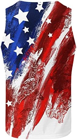 XXBR גברים 4 ביולי גופיות טנקים ארהב דגל אמריקאי חולצות הדפס
