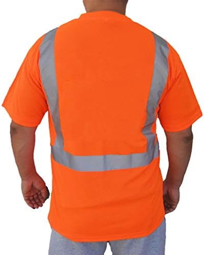 מוצרי 3C ST2000, ANSI/ISEA Class 2, חולצת טריקו בטיחות שרוול קצר של גברים, רשת, רשת ג'רזי, רפלקטיבית,