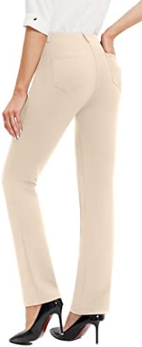 יוגה 29 ''/31 '' מכנסי שמלת נשים מכנסי עבודה נמתחים מכנסיים לנשים מזדמנים בעסקים בעלי מותניים גבוהים