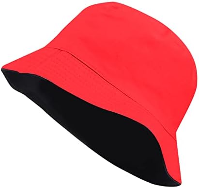 כותנה אופנתית מעוותת קנבס כובע דיג שמש יוניסקס צד כפול ללבוש כובע גן גבירותיי כובע דלי הפיך כובע אופנה