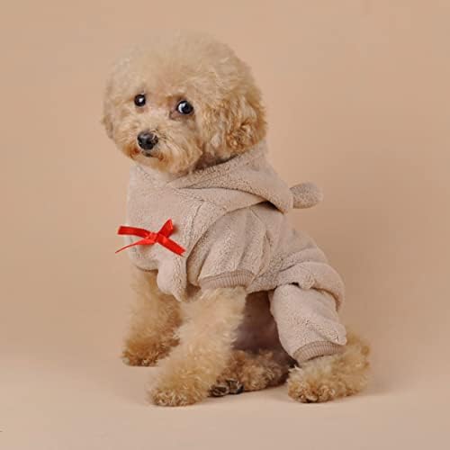 סוודר כלבים של יום האהבה לכלב קטן ובינוני, צורת לב רכה וחמה כלב קפוצ'ון ליום ולנטיין לקפוצי לגור, מעילי