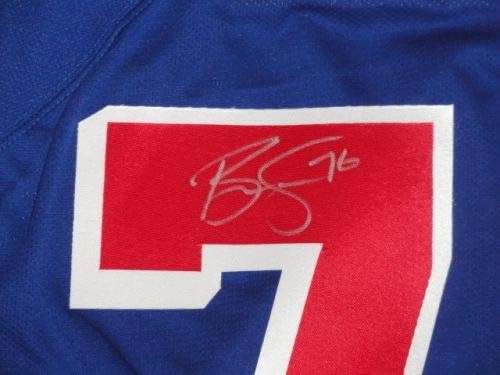 Brady Skjei חתום RBK New York Rangers 76 הוכחת ג'רזי ביתי JSA COA מורשה - גופיות NHL עם חתימה