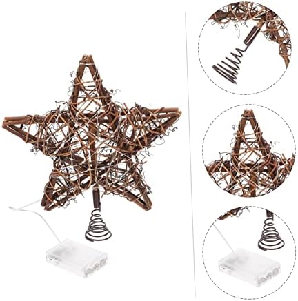 יארדווה 1 סט עץ חג המולד אורות עליונים אורות העתידה העיצוב האביזרים של זרוע עץ כוכב עץ כוכב טופר מואר