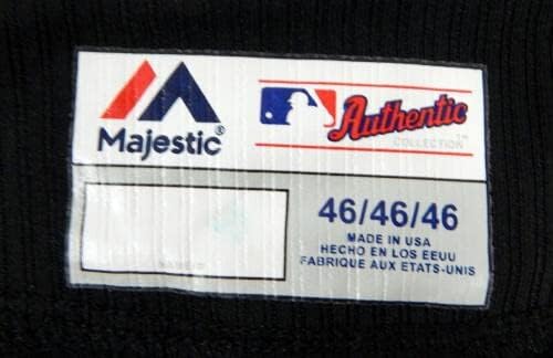 מיאמי מרלינס אוליבו 98 משחק נעשה שימוש בג'רזי שחור תרגול חבטות ST 46 DP44317 - משחק השתמשו ב- MLB גופיות