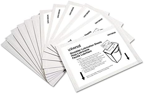 אוניברסלי 38026 מגרסה חומר סיכה גיליונות, 5.5-אינץ על 2.8-אינץ, 24 / חבילה, לבן