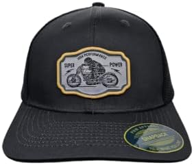 כובע משאית אופנוע הלבשה - רשת כובע בייסבול עם ביצועים גבוהים סופר כוח ארוג תיקון