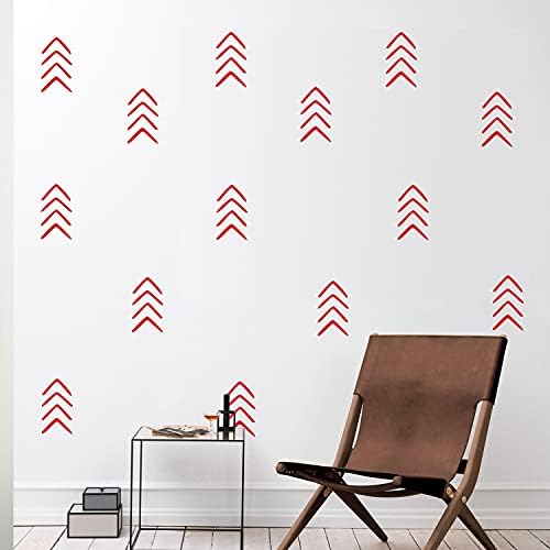 סט של 12 מדבקות אמנות קיר ויניל - חצים - 8 x 4 כל אחד - דפוס מדבקה מודרני לחדר שינה למשרד בית חדר מגורים