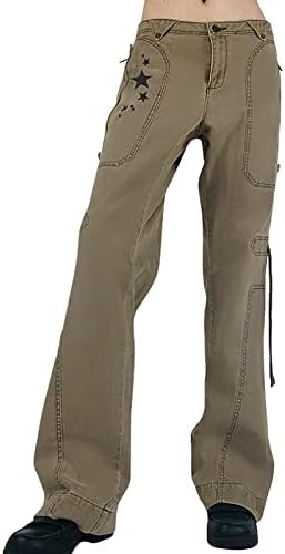 מכנסיים טרנדיים של Keusn לנשים פלוס מכנסי מצנח רחבים בגודל לנשים מכנסיים רופפים רופפים עם בגדי רחוב