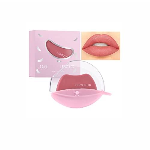 קטיפה ערפל עירום גימור שפתון שפתיים צורת עצלן שפתון-לאורך זמן מט שאינו מקל כוס שפתיים איפור מיועד לאנשים