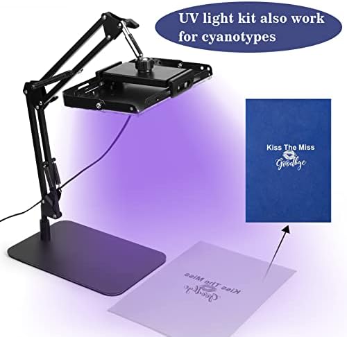 CAYDO 50W יחידת חשיפת LED להדפסת מסך, אור הדפסת מסך UV עם 3 חלקים 20 x 24 אינץ