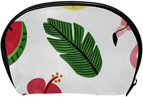תיק מטמל לטמל, תיק קוסמטיקה של איפור נסיעות לנשים, פלמינגו אבטיח בננה הטרופי הוואי