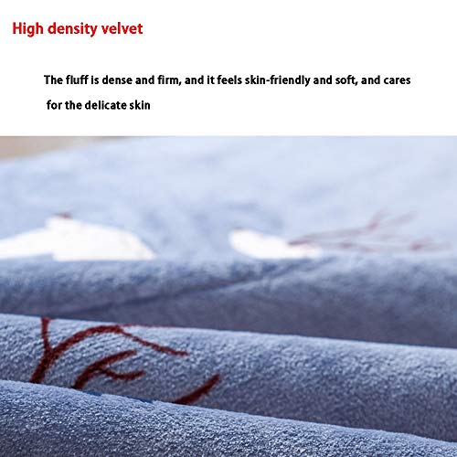 שמיכת שכבה כפולה של הנשאן ， שמיכה מעבה חורף שמור על מיטת שמיכה של ספה פליס אלמוג חמה שמיכה חמה 180 ×