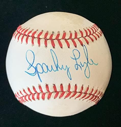 Sparky Lyle Red Sox Yankees חתום רשמי אל בובי בראון בייסבול w/hologram - כדורי חתימה