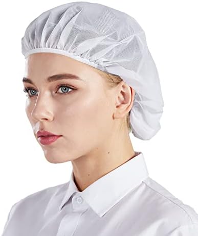 Nanxson 3PCs כובעי בופנט, רשתות שיער של שירות מזון, כיסוי ראש שיער לרשת למפעל, מטבח, עובד מחסן מפעל
