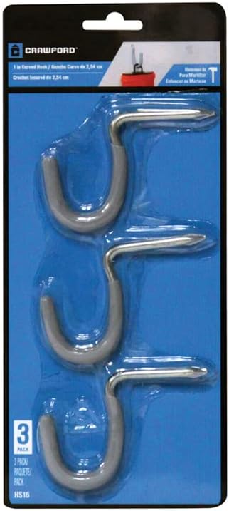 Crawford HS16 Hammer-In Hook 3 Count