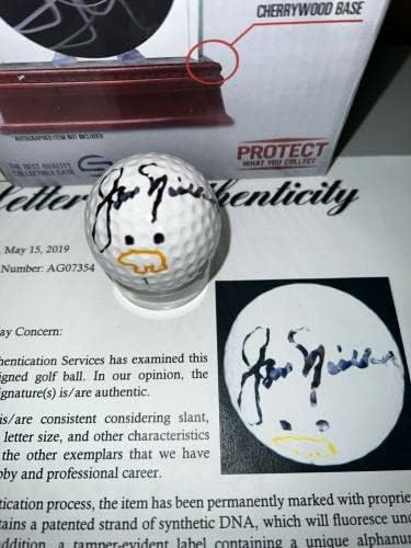 ג'ק ניקלאוס חתום על חתימה אוטומטית לוגו דוב זהב לוגו גולף כדור PSA loa מקרה חדש - כדורי גולף עם חתימה