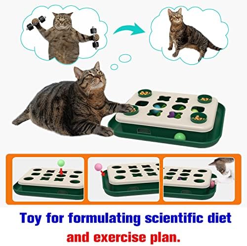 2 חתולים אוצר חזה חתול פאזל צעצוע עבור קיטי מוח גירוי צעצועי חתלתול מזון לטפל חידות מזין מתקן מסלול