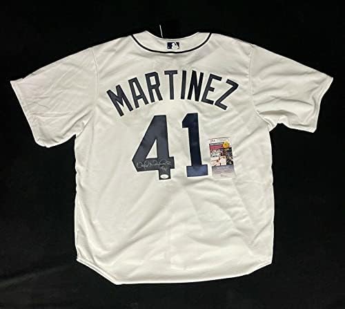 ויקטור מרטינז חתם על דטרויט טייגרס ג'רזי ג'רזי בגודל XL JSA COA - גופיות MLB עם חתימה