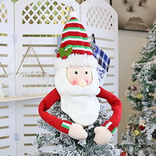 XIOS 2022 ציוד זרועות נעימות מפלגת עץ סנטה עץ עץ חג טופר טופר סנטה חורף חג המולד עם כובע לקישוטים לחג