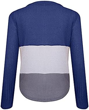 כפתור צוואר V של נשים מטה סוודרים סרוגים קשורים קשרים סוודר סוודר סוודר קז'ואל שרוול ארוך פום פום חולצות